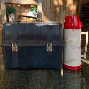 Vintage Aladdin Lunch Box With Thermo (E)